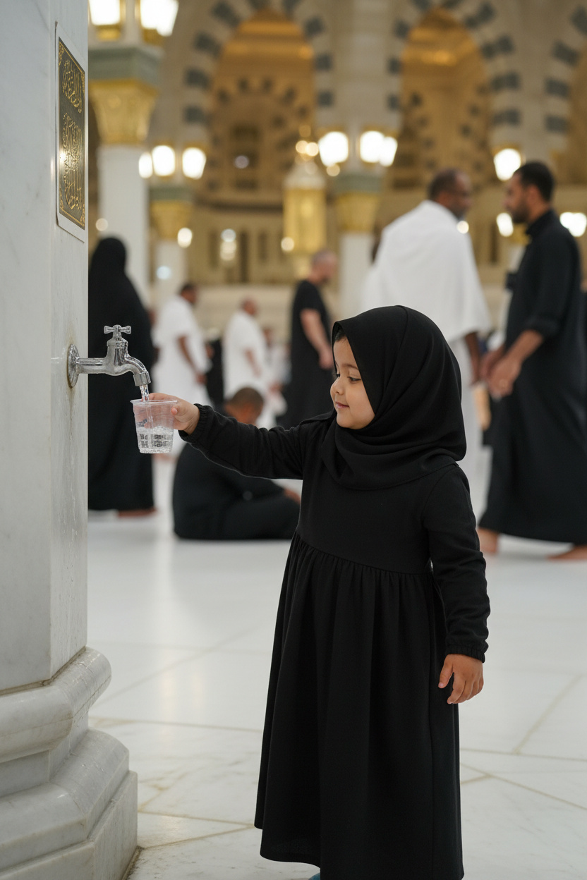 Dua at the well of Zamzam